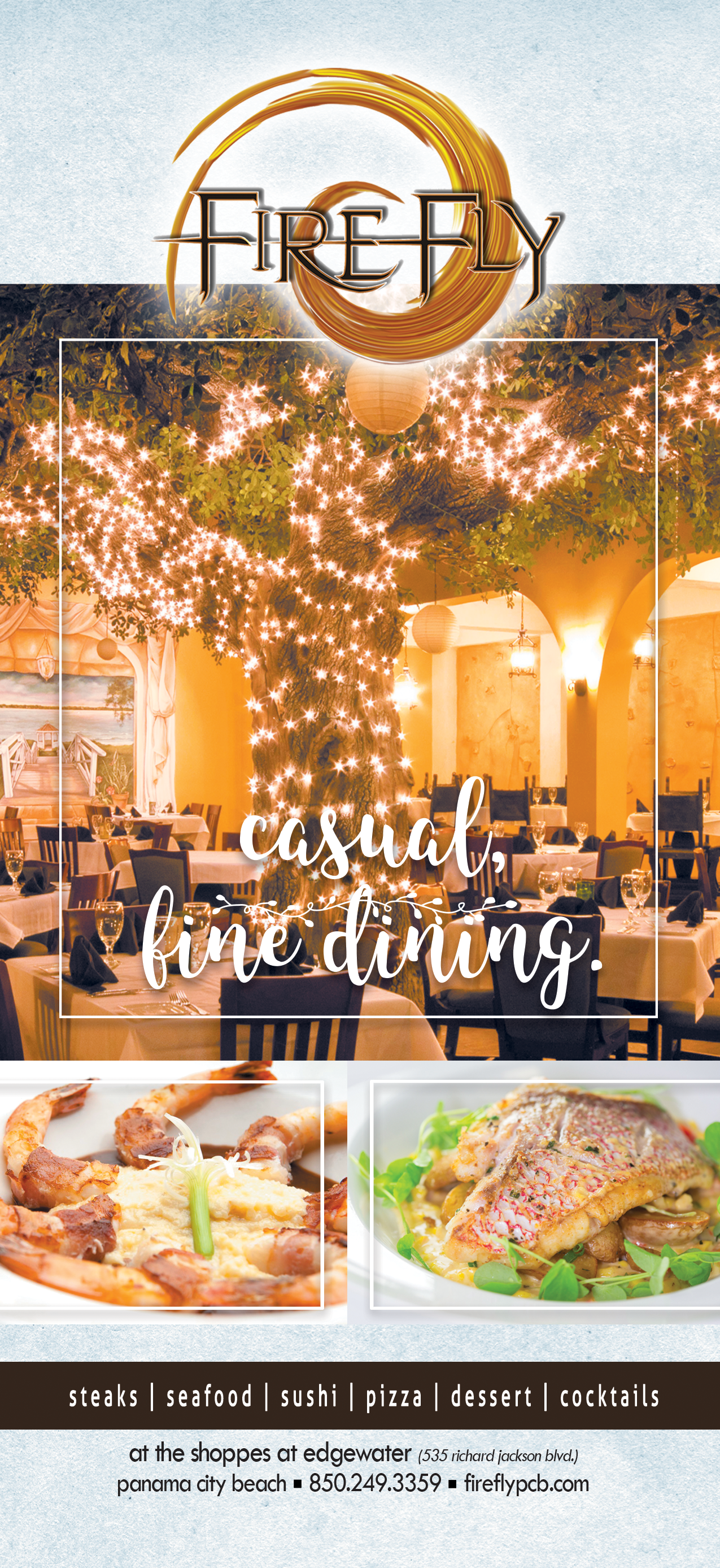 Firefly Restaurant Rack Card